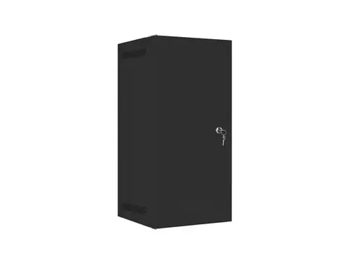 Комуникационен шкаф, Lanberg rack cabinet 10" wall-mount 12U/280x310 for self-assembly with metal door black (flat pack)