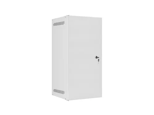 Комуникационен шкаф, Lanberg rack cabinet 10" wall-mount 12U/280x310 for self-assembly with metal door grey (flat pack)