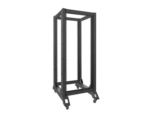 Комуникационен шкаф, Lanberg open rack 19" 27U  600x800, black