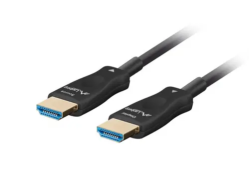 Кабел, Lanberg HDMI M/M v2.1 cable 40m optical black aoc