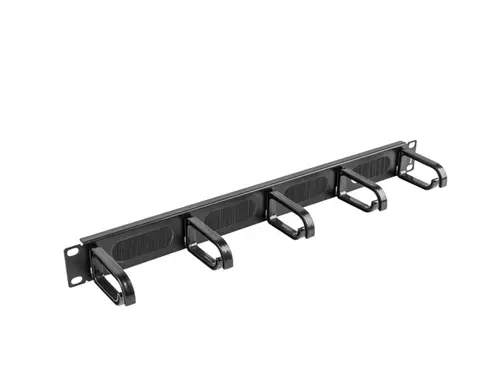 Аксесоар, Lanberg 19" cable management AK-1203-B brush panel 5 rings- type b 1U, black