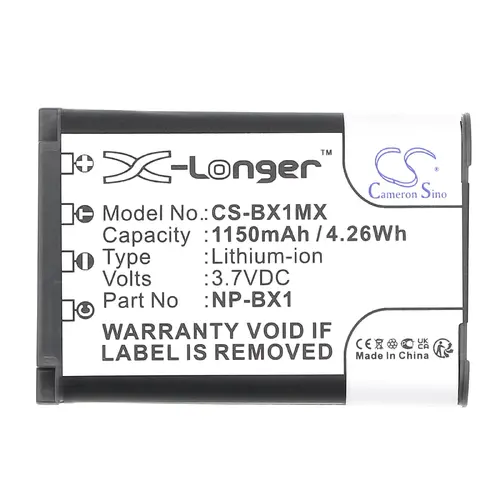 Батерия за фотоапарат SONY NP-BX1 LiIon 3.7V 1150mAh  Cameron Sino