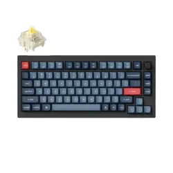Механична клавиатура Keychron V1 MAX QMK 75% Carbon Black - Wireless