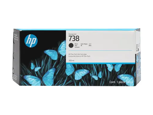 Консуматив, HP 738 300-ml Black DesignJet Ink Cartridge Консуматив, HP 738 300-ml Black DesignJet Ink Cartridge