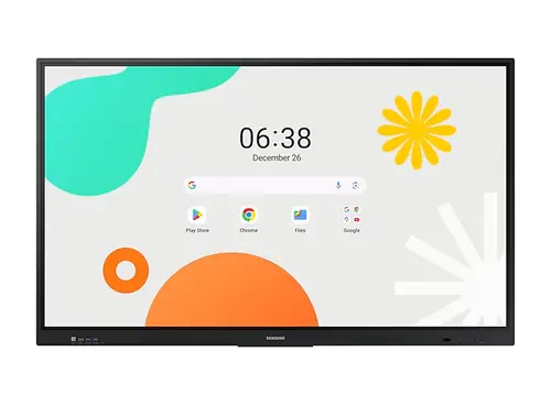Интерактивен дисплей, Samsung Interactive E-Board WA86F 86" Android OS 4K Digital Flipchart TOUCH, Mirroring, Wi-Fi, Black