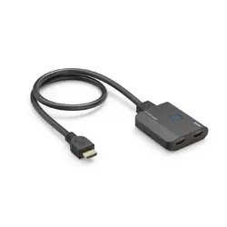 HAMA Сплитер 4K HDMI мъжко - 2 x HDMI женско, черен