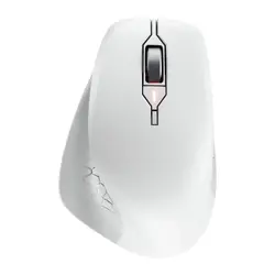 CHERRY Stream ергономична безшумна мишка Comfort, 6 бут, 4000dpi, бяла