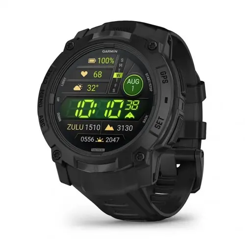 Garmin Instinct® 3 – 50 мм, AMOLED - Instinct® 3 – 50 мм, AMOLED, Tactical Edition - Black с Black каишка 010-03020-50 Garmin Instinct® 3 – 50 мм, AMOLED - Instinct® 3 – 50 мм, AMOLED, Tactical Edition - Black с Black каишка 010-03020-50