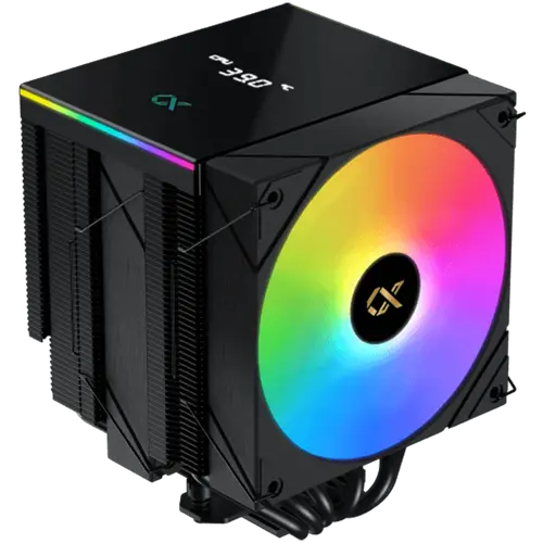 AK6 Dual Digital (Black, ARGB & Digital LED Panel Top Cover, 2PCS ARGB PWM Fan, Intel Backplate, Mini ARGB LED Controller)