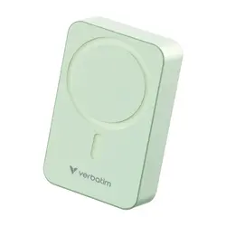 Външна батерия, Verbatim Charge 'n' Go Essentials Power Bank Magnetic Wireless 20000mAh Green
