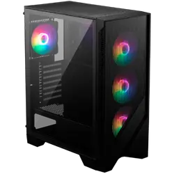 MSI MAG FORGE 120A AIRFLOW, Mid-Tower, ATX/M-ATX/ITX, 2x USB 3.2 Gen 1 Type-A, 1x Audio/1x Mic, LED On/Off Button, ARGB Hub, 6x 120mm ARGB Fans, Mesh Panel, 4mm Tempered Glass