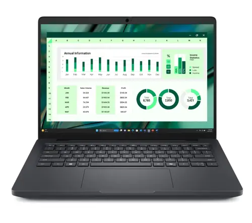 Лаптоп, Dell Pro Max 14 MC14250, Intel 7 255H (24MB, 16 cores, up to 5.10 GHz Turbo), 14.0" FHD+(1920x1200) 300nits AG, 16GB: 1x16GB, DDR5, 7500 MT/s, LPCAMM, 512GB, UMA Graphics, FHD+IR Cam, and Mic, Wi-Fi 7, FPR, Backlit Kb, Win11 Pro, Magnetite, 3Y PS