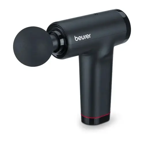 Масажор, Beurer MG 89 MASSAGE GUN CompactPower, Quiet, lightweight & handy deep tissue massager, 5 intensity levels, 3 massage attachments, Up to 4h battery life with LED display