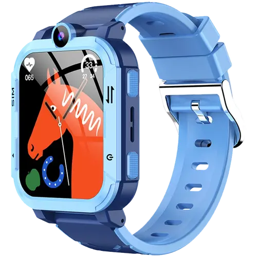 Blackview Z20 Kids 4G 1.83-inch HD Touchscreen 240x284 ARM Cortex-R5 16MB/16MB 800mAh Magnetic Charging IP67 8MP Camera GPS+WiFi+LBS SOS Call Android OS Ocean Blue