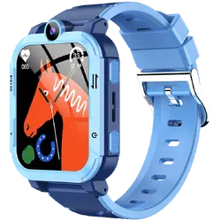 Blackview Z20 Kids 4G 1.83-inch HD Touchscreen 240x284 ARM Cortex-R5 16MB/16MB 800mAh Magnetic Charging IP67 8MP Camera GPS+WiFi+LBS SOS Call Android OS Ocean Blue