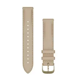 Garmin Бързоосвобождаваща се кожена каишка - Light sand (18 мм) 010-12932-60