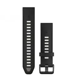Garmin QuickFit® 20  Black/Pebble Gray силоконова каишка 010-13391-00