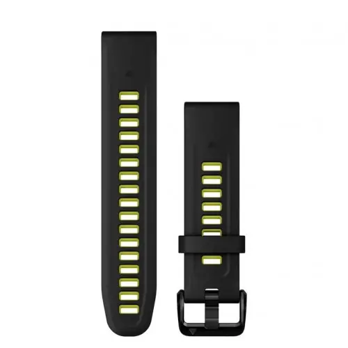 Garmin QuickFit® 20 Black/Electric Lime силоконова каишка 010-13279-03 Garmin QuickFit® 20 Black/Electric Lime силоконова каишка 010-13279-03