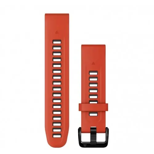 Garmin QuickFit® 20 Flame Red/Graphite силоконова каишка 010-13279-04 Garmin QuickFit® 20 Flame Red/Graphite силоконова каишка 010-13279-04