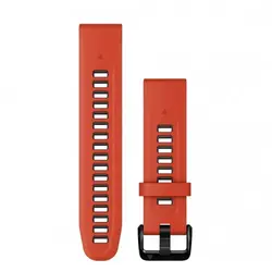 Garmin QuickFit® 20 Flame Red/Graphite силоконова каишка 010-13279-04