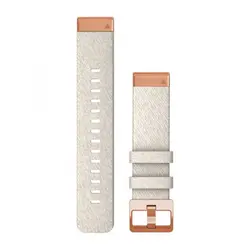 Garmin QuickFit® 20 Cream Heathered Nylon с Rose Gold Hardware каишка (fenix 7S) 010-13102-09