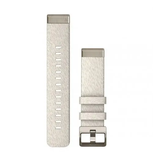 Garmin QuickFit® 20 Cream Heathered Nylon с Soft Gold Hardware 010-13279-08 Garmin QuickFit® 20 Cream Heathered Nylon с Soft Gold Hardware 010-13279-08