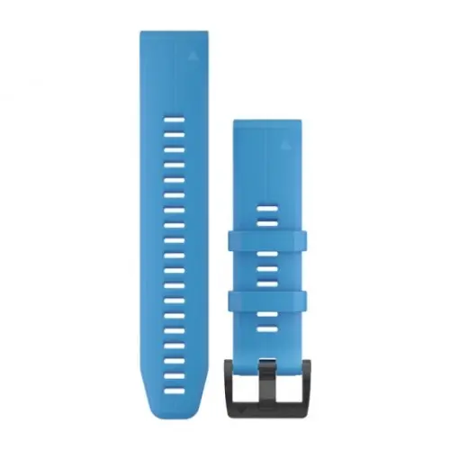 Garmin QuickFit® 22 Cyan Blue силиконова каишка 010-12740-03