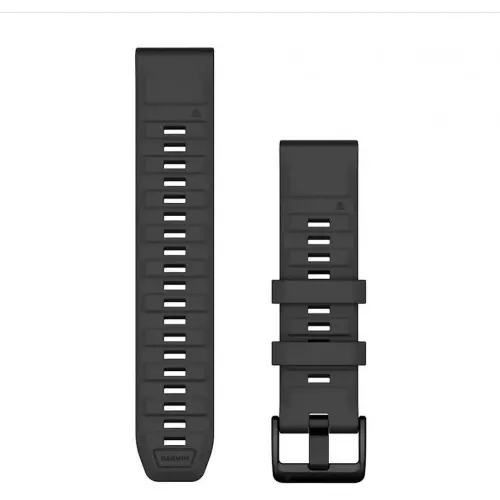 Garmin QuickFit® 22 Graphite силиконова каишка 010-13392-07 Garmin QuickFit® 22 Graphite силиконова каишка 010-13392-07