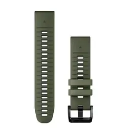 Garmin QuickFit® 22 Moss/Graphite силиконова каишка (Fenix 7 Pro) 010-13280-07