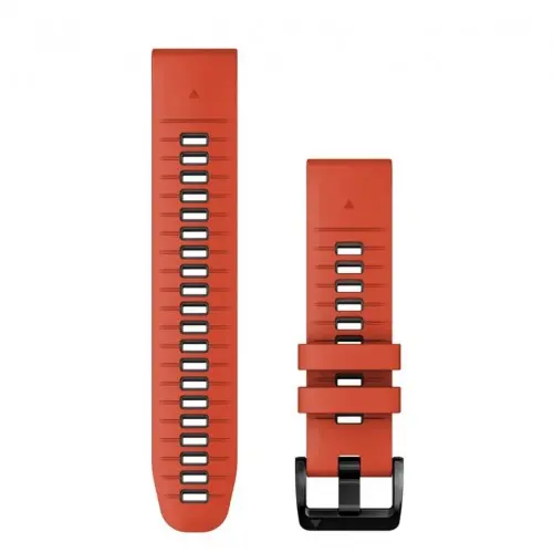 Garmin QuickFit® 26 Flame Red/Graphite силиконова каишка (Fenix 7x Pro) 010-13281-04 Garmin QuickFit® 26 Flame Red/Graphite силиконова каишка (Fenix 7x Pro) 010-13281-04