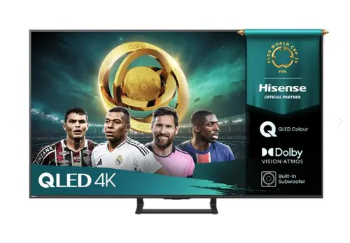 Телевизор, Hisense 55"A7Q, 4K Ultra HD 3840x2160, Quantum Dot, Light Sensor,HDR 10+, HLG, Dolby Vision, Dolby Atmos, Smart TV, Voice Control,2x10 W + 20 W ,WiFi 5GHz, WiFi Direct, BT, Anyview Cast, 3xHDMI, 2xUSB, LAN, DVB-T2/C/S2, Black