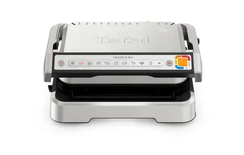 Барбекю, Tefal GC774D30 Optigrill 4In1 Inox, (Grill, Bbq, Oven, Complete Meal), 600Cm2 Cooking Surface, Automatic Cooking Sensor, 9 Automatic Programs, 3 Adjustable Temp., Cooking Level Indicator, Non-Stick Die-Cast Alum. Plates