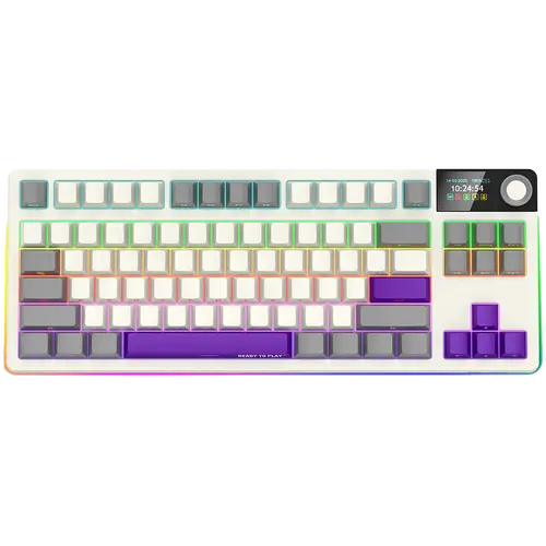 LORGAR KBP70TKLW, Wireless TKL Mechanical Gaming Keyboard Pro, Beige, EN layout