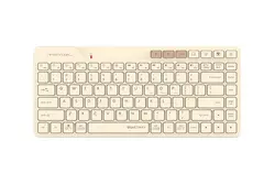 A4tech FBK26C AS Cafe Latte Fstyler безжичнa мини тиха клавиатура, Multi-mode, кирилизирана
