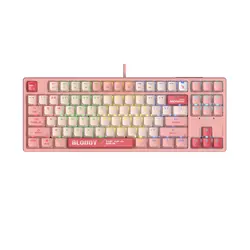 А4tech Геймърска механична клавиатура Bloody Naraka S87  TKL Backlit Red Switch , USB
