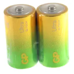 Алкална батерия GP ULTRA LR14 /2 бр. в опаковка shrink/ 14AU21-S2 1.5V