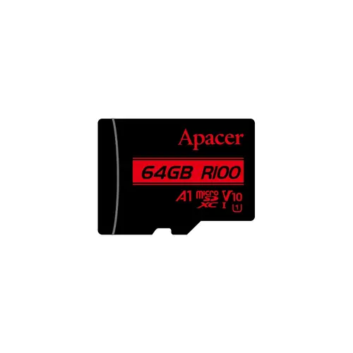 Памет, Apacer 64GB microSDHC/SDXC UHS-I U1 V10 A1 (1 adapter)