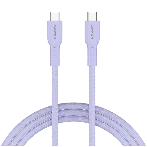 CANYON cable OnWire 60CL C-C 60W COLOR Braided 1m Purple