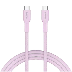 CANYON cable OnWire 60CL C-C 60W COLOR Braided 1m Pink