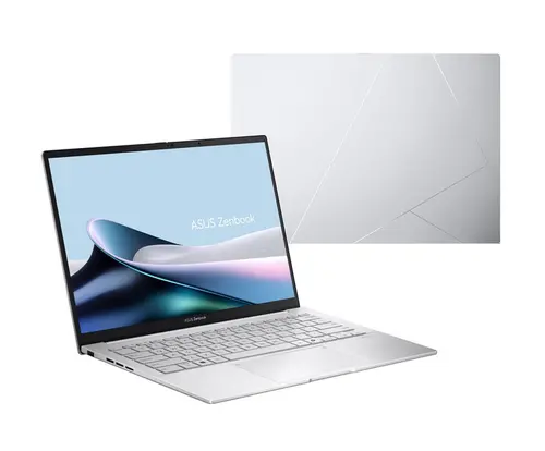 Лаптоп, Asus Zenbook UX3405CA-PZ067X,Intel Ultra 9  285H 2.9 GHz (24MB Cache, up to 5.4 GHz, 16 cores, 16 Threads), 14.0 OLED WQXGA+(WQ+) 2880X1800 16:10 Bend+400nits, Touch , LPDDR5X 32GB ( 32GB LPDDR5X on board ),1TB  SSD G4, Windows 11 PRO, Foggy Silver +Styl