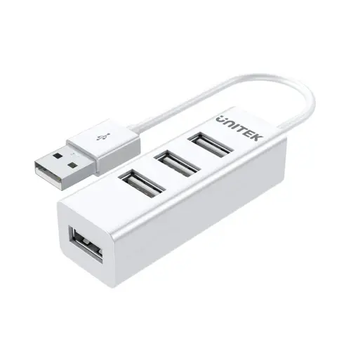 Unitek хъб USB 2.0 HUB 4 port White - Y-2146