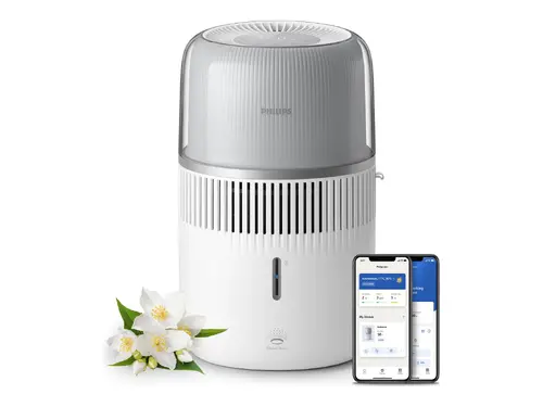 PHILIPS Овлажнител на въздух Серия 5000 Непрекъснато овлажняване за до 37 часа приложение Air+ за помещение до 56 м² бял