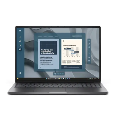 Лаптоп, Dell Pro 16 PC16255, AMD Ryzen 5 PRO 230 (22 MB, 6C, up to 4.9 GHz, 16 TOPS NPU), 16.0" FHD+(1920x1200) IPS, AG, 300nits, 1x16 GB, DDR5, 5600 MT/s, 1 TB SSD, AMD Radeon 760M, FHD HDR+IR Cam and Mic, Wi-Fi 6E, FPR, Backlit Kb, Win 11 Pro, 3Y PS, Magnetite Лаптоп, Dell Pro 16 PC16255, AMD Ryzen 5 PRO 230 (22 MB, 6C, up to 4.9 GHz, 16 TOPS NPU), 16.0" FHD+(1920x1200) IPS, AG, 300nits, 1x16 GB, DDR5, 5600 MT/s, 1 TB SSD, AMD Radeon 760M, FHD HDR+IR Cam and Mic, Wi-Fi 6E, FPR, Backlit Kb, Win 11 Pro, 3Y PS, Magnetite