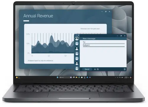 Лаптоп, Dell Pro 14 PC14255, AMD Ryzen 5 220 (22 MB cache, 6 cores, up to 4.9 GHz), 14" FHD+(1920x1200) IPS, 300nits AG, 16 GB: 1 x 16 GB, DDR5, 5600 MT/s, 512 GB SSD, AMD Radeon 740M graphics, FHD HDR IR Cam and Mic, Wi-Fi 6E, FPR, Backlit Kb, Win11 Pro, Magnet Лаптоп, Dell Pro 14 PC14255, AMD Ryzen 5 220 (22 MB cache, 6 cores, up to 4.9 GHz), 14" FHD+(1920x1200) IPS, 300nits AG, 16 GB: 1 x 16 GB, DDR5, 5600 MT/s, 512 GB SSD, AMD Radeon 740M graphics, FHD HDR IR Cam and Mic, Wi-Fi 6E, FPR, Backlit Kb, Win11 Pro, Magnet