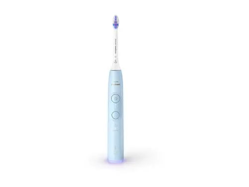 PHILIPS Sonicare Четка за зъби с акумулаторна батерия 2 режима 3 степени Сензор за натиск калъф светло синя