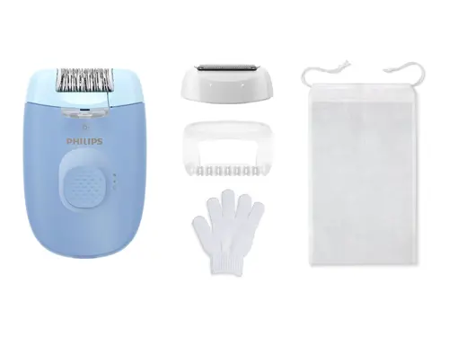PHILIPS Епилатор Series 4000 За тялото и бикини линията +4 приставки цвят лилав