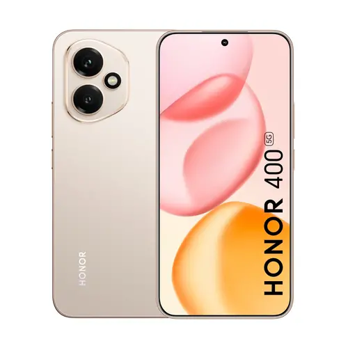 Мобилен телефон, Honor 400 Desert Gold, 6.55" 120Hz Amoled straight display, 2736x1264, Qualcomm Snapdragon 7 Gen 3 5G (1x2.63GHz+3x2.4GHz+4x 1.8GHz), 8GB, 512GB, 200+12MP/50MP, 5300mAh, FPT, BT, USB