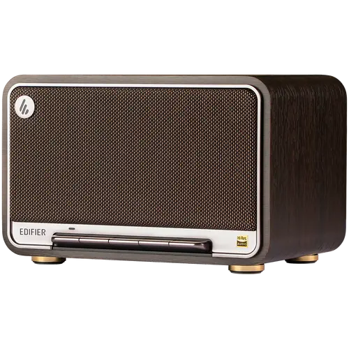 Edifier D32 2.1 Speaker, BT V5.3, Wi-Fi, AUX, USB-C, 1x 4-inch Midrange Driver, 2x 1-inch Tweeters, 60W (RMS), Black Walnut