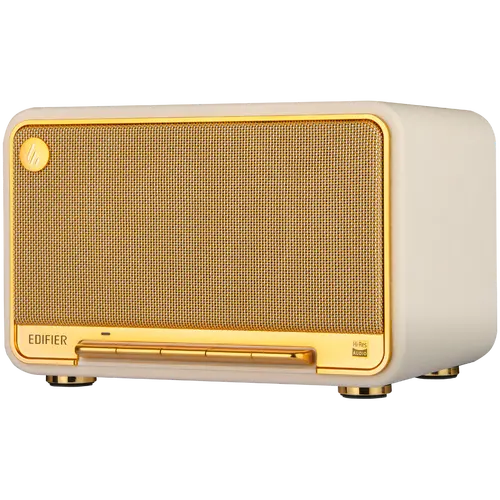 Edifier D32 2.1 Speaker, BT V5.3, Wi-Fi, AUX, USB-C, 1x 4-inch Midrange Driver, 2x 1-inch Tweeters, 60W (RMS), White