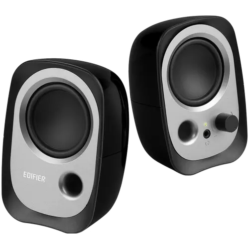 Edifier R12U 2.0 Audio System, USB, AUX, 2.25-inch Drivers, 4W (RMS), Volume Control, Black